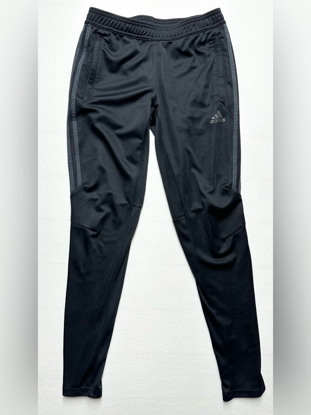 Adidas Women’s Small Track Pants • Black Athletic Training Zip‑Leg